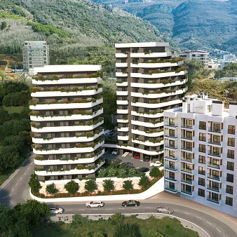 Wohnungen in einem neuen schönen Komplex in Becici